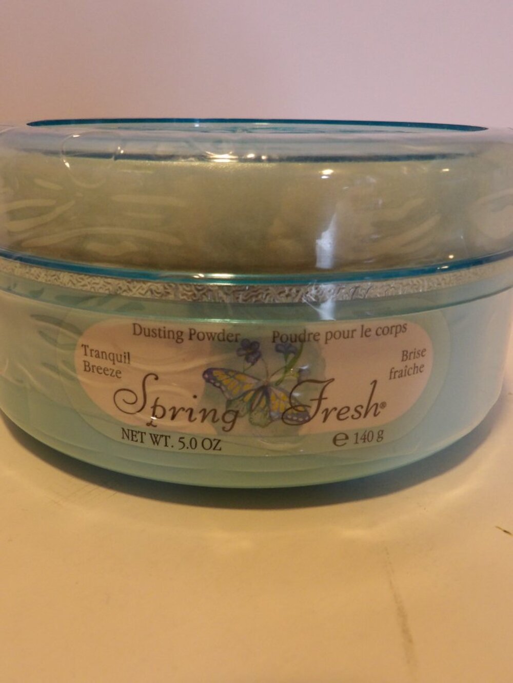 +*- NOS Spring Fresh Dusting Powder Belcam 5oz TRANQUIL BREEZE Sealed